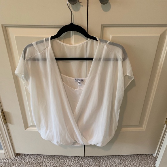 White sheer top - Picture 1 of 1